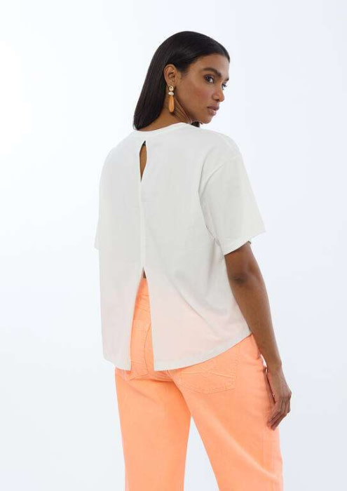 LOLA CASADEMUNT camiseta tigre blanco y naranja - 5