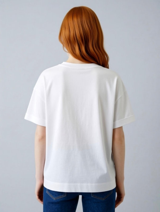 PENNYBLACK camiseta m/c blanca estampado mar - 3