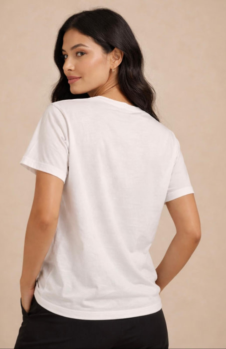 PENNYBLACK camiseta m/c blanca palmeras piedras - 2