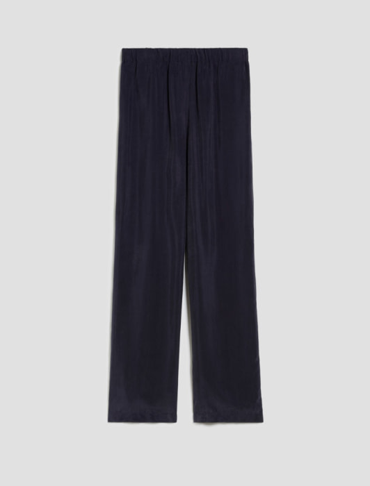 PENNYBLACK pantalón gomas en cupro azul marino - 2