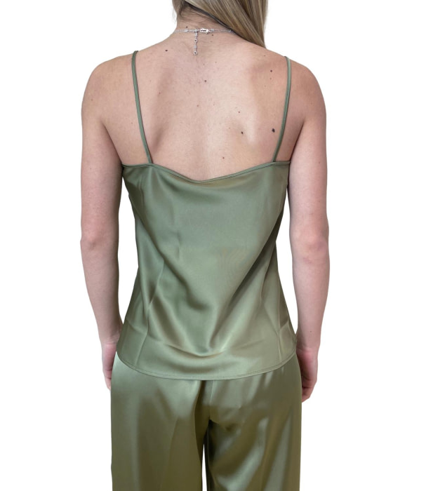 PENNYBLACK top tirantes poliéster verde - 3