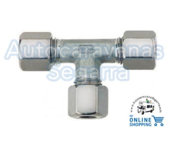 EMPALME T PARA TUBO COBRE 8mm