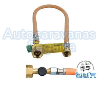 MANGUERA GAS LIRA SBS G8 CONEXIÓN BOMBONA A REGULADOR 75cm