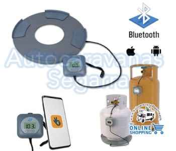 BÁSCULA NIVEL GAS CON PANTALLA Y APP BLUETOOTH