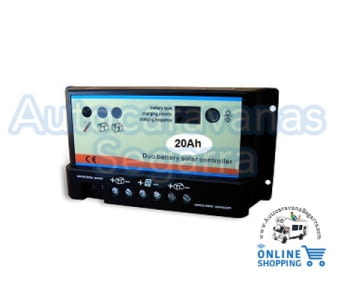 REGULADOR SOLAR 20A (PWM) 2 BATERIAS