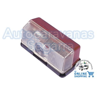 LUZ DE GÁLIBO RECTANGULAR BICOLOR ROJO Y BLANCO