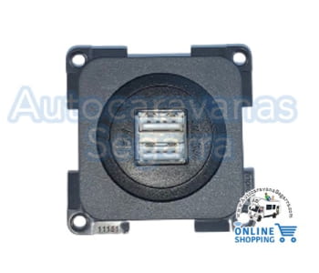 TOMA 2 USB 5V CON MARCO