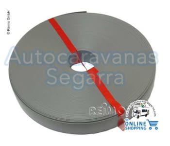 PERFIL DECORATIVO GRIS PARA GOMA VENTANA ABATIBLE