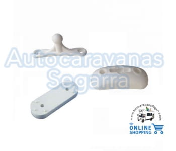 TOPE DE PUERTA DE PLÁSTICO BLANCO