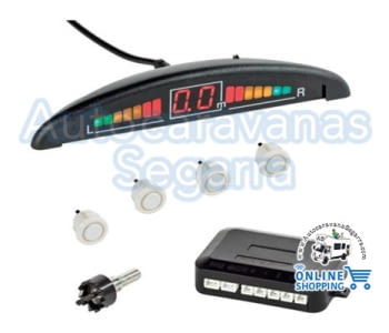 RADAR MARCHA ATRÁS CABLEADO CON 4 SENSORES