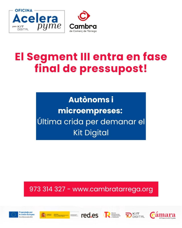 Últimes oportunitats per accedir al Kit Digital per a autònoms i microempreses