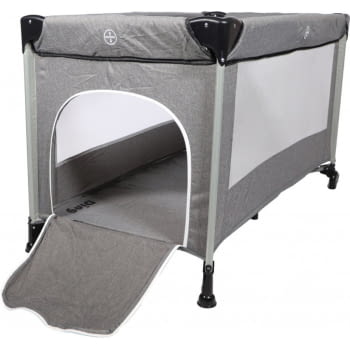 Cuna de viaje DING Travel cot Stripe Grey melange deluxe - 3