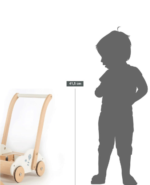 Andador de actividades educativo para bebés madera natural - 2