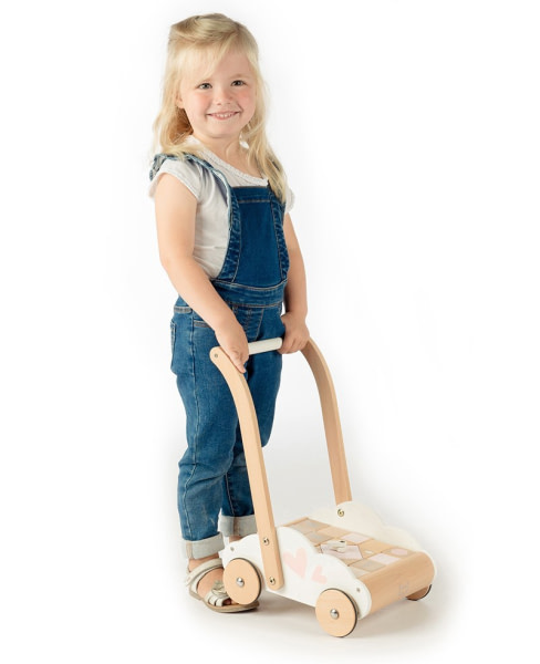 Andador de actividades educativo para bebés madera natural - 3