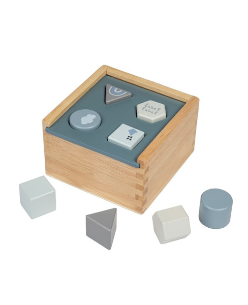 Encajables formas madera natural bebés Label Label