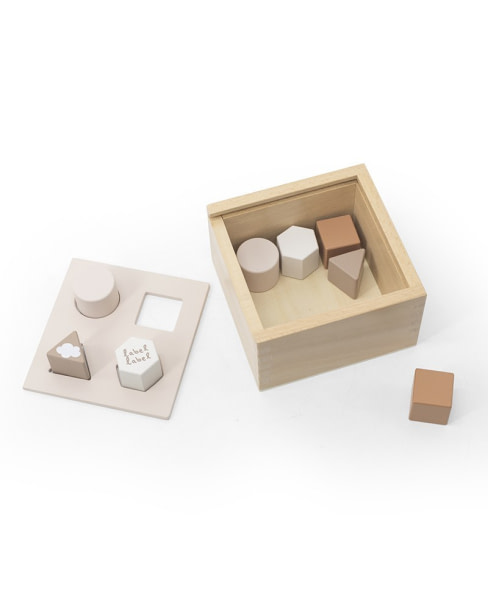 Encajables formas madera natural bebés Label Label - 3
