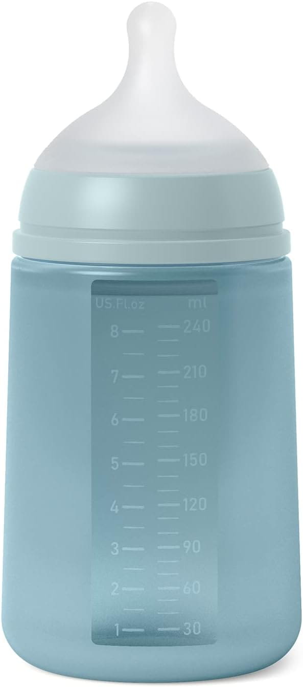 Biberón Suavinex 240 ml. Silicona SX PRO azul