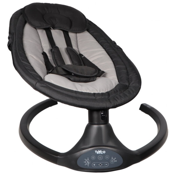 Hamaca columpio eléctrico bebé Hugg Black