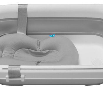 Bañera bebés plegable con cojín ergonómico - 5