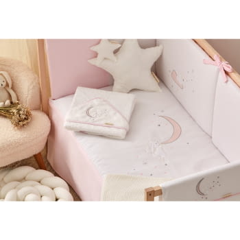 EDREDON+PROT.60X120 202 MOON 610 14 B/ROSA - 2