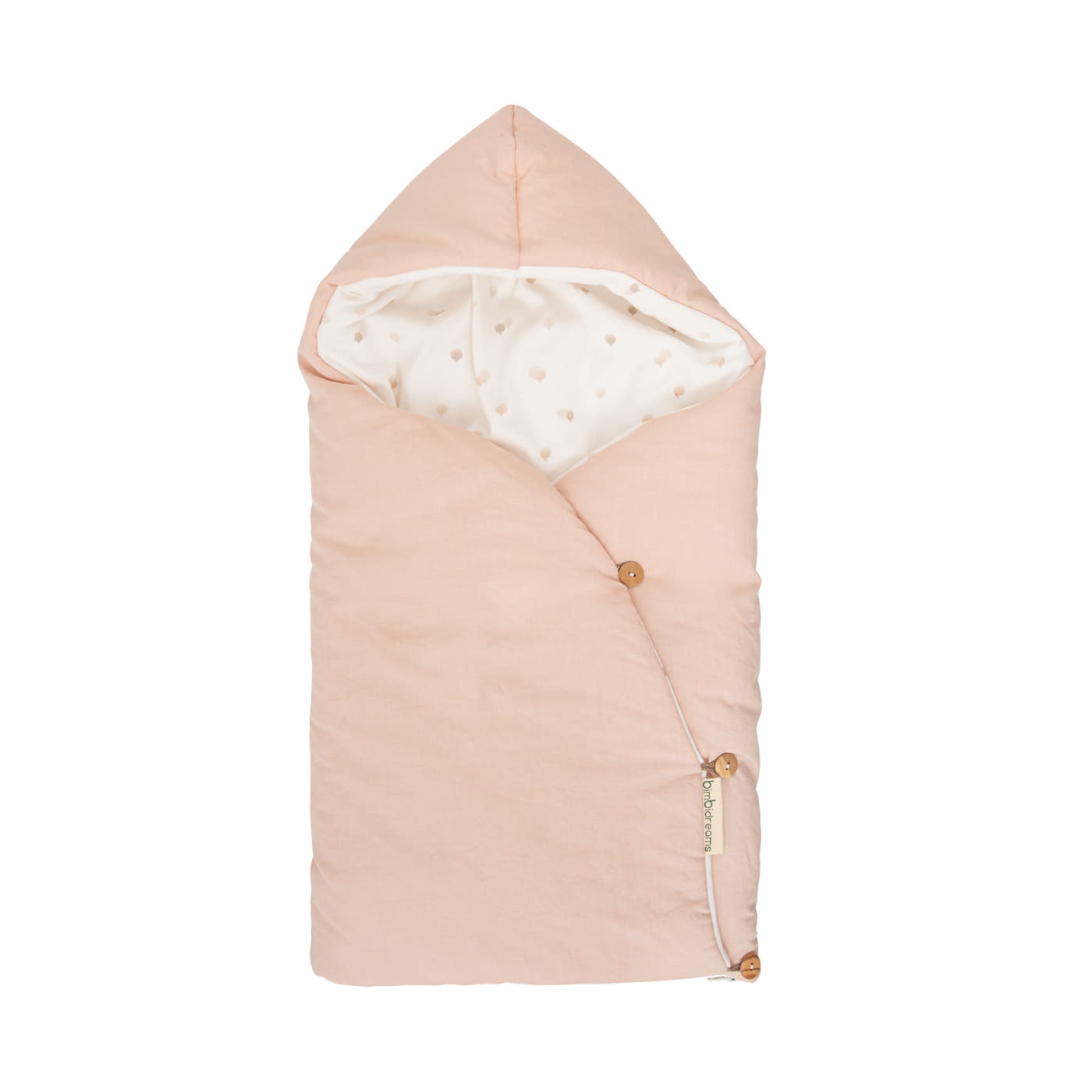 SACO ARRULLO CAPUCHA 44X88 393 CIEL 530 14 B/ROSA
