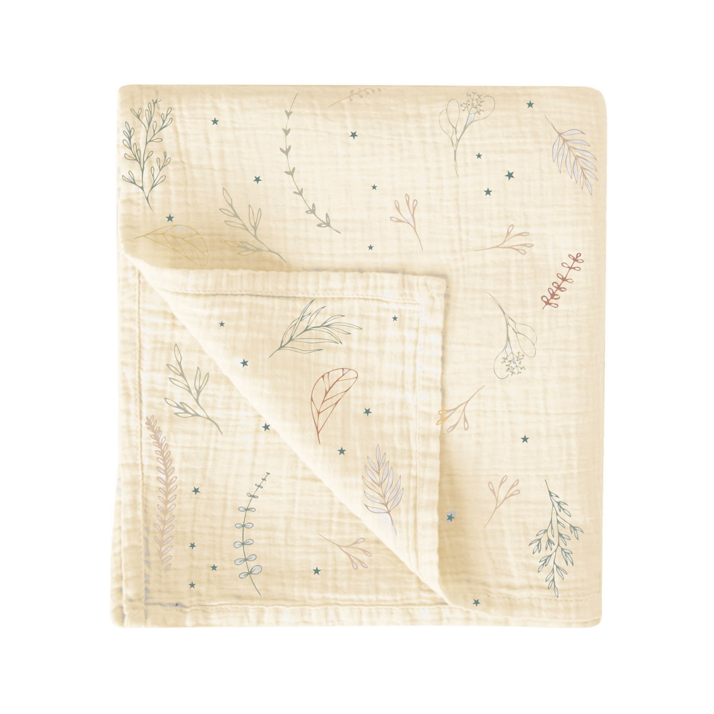 MUSELINA BAMBU 120X120 564 BOTANIC 418 02 BEIG