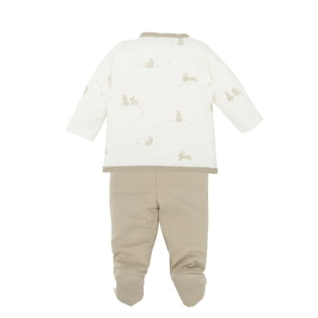 JUBON Y POLAINA(T.0-1M) SJP BUNNY 522 VM VERDE MUS - 2