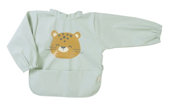 Babero impermeable con mangas Menta