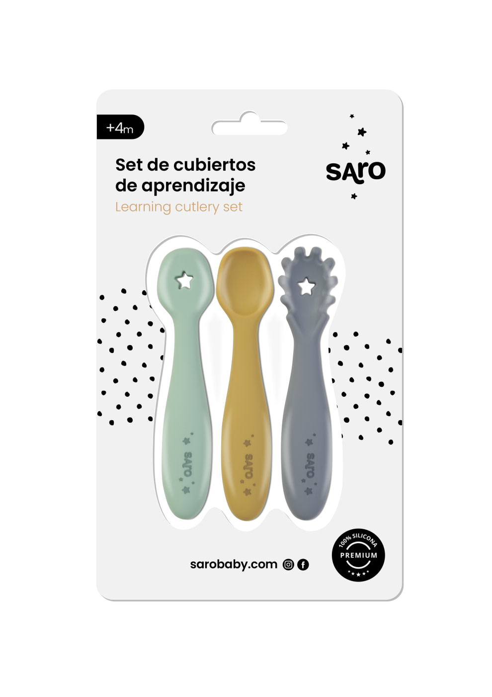 Set 3 pre-spoons Azul Mist - 