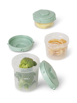 Set 3 contenedores alimentación Menta - 5