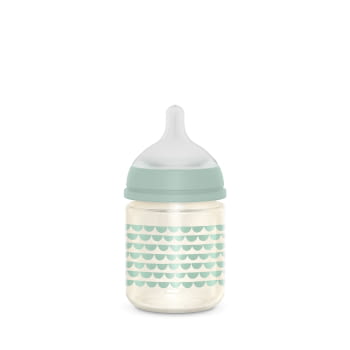 BIBERÓN VIDRIO 120ML BONHOMIA FEATHER VERDE - 2