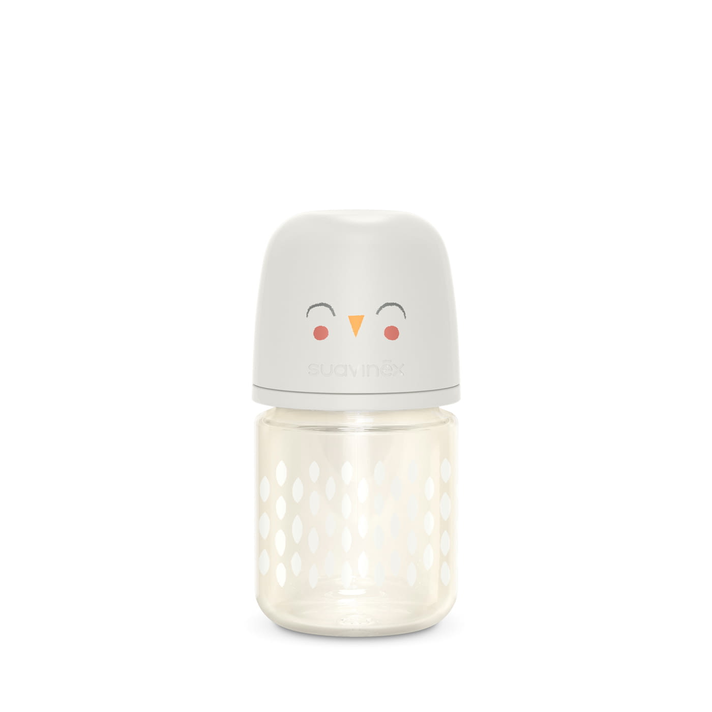 BIBERÓN VIDRIO 120ML BONHOMIA FEATHER BEIGE