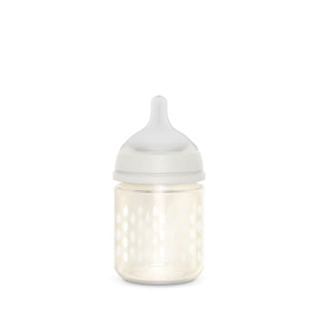 BIBERÓN VIDRIO 120ML BONHOMIA FEATHER BEIGE - 3