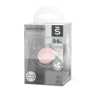 CHUPETE SUAVINEX PREMIUM FISIOLOGICO  0/6 OWL ROSA - 2