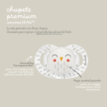 CHUPETE SUAVINEX PREMIUM FISIOLOGICO  0/6 OWL VERDE - 4