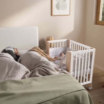 MINICUNA EVOLUTIVA MO-2013 CONVERBABY 90X50 CM BLANCO/CERA NATURAL - 2