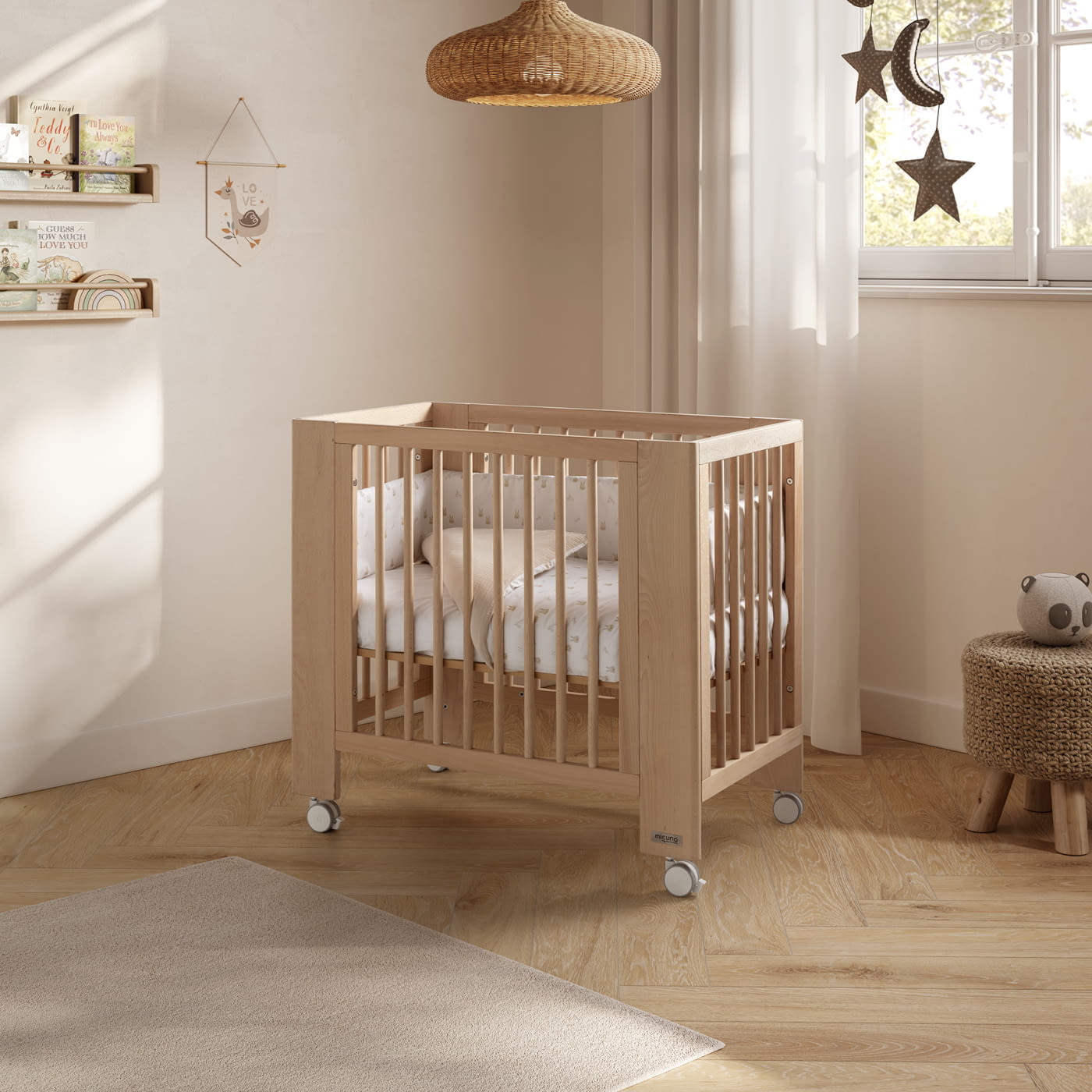 MINICUNA EVOLUTIVA MO-2013 CONVERBABY 90X50 CM CERA NATURAL