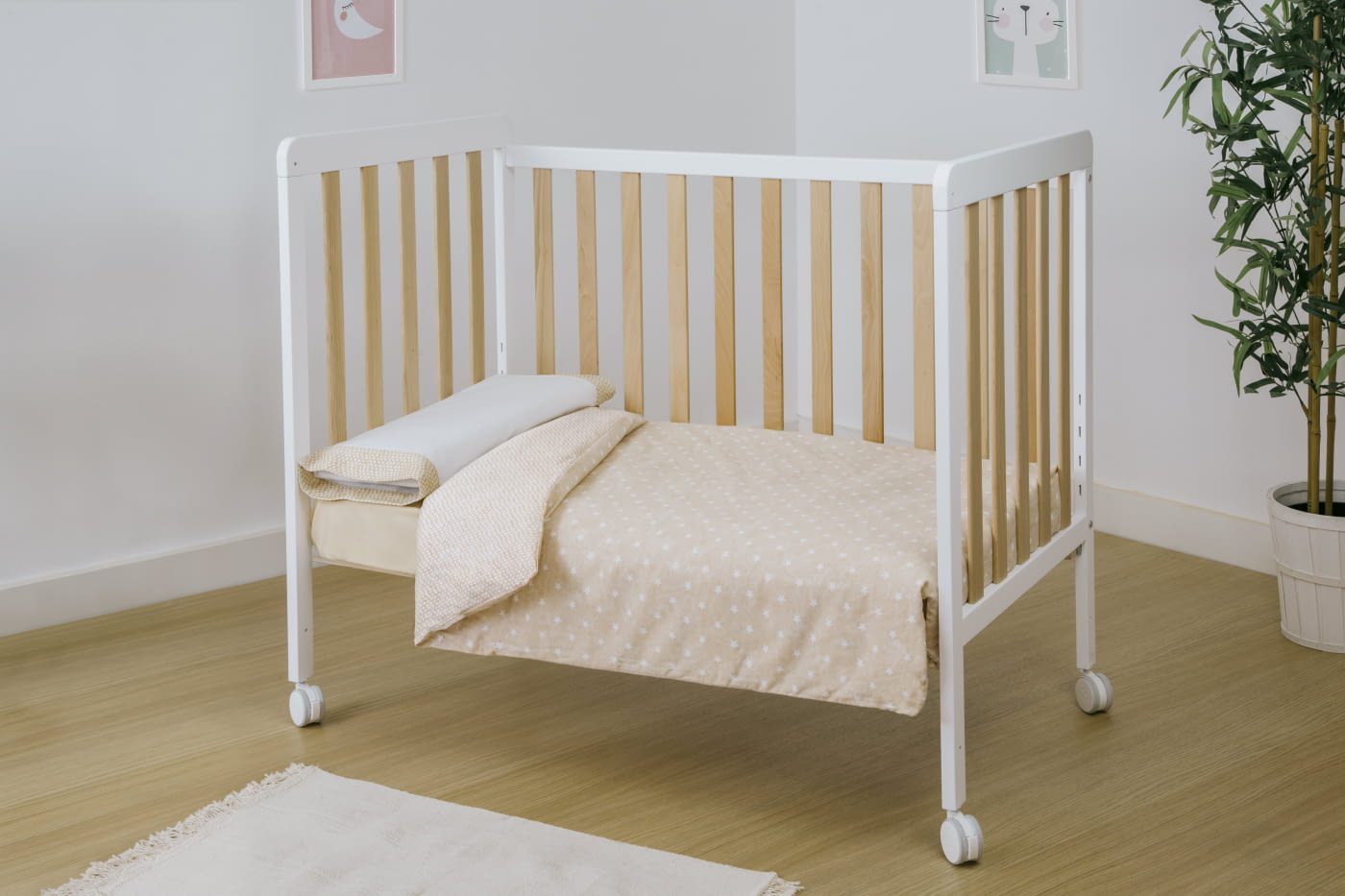 KIT NÓRDICO + PROTECTOR MINICUNA 80 X 50 TX-934 GALAXY BEIGE