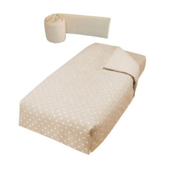 KIT NÓRDICO + PROTECTOR MINICUNA 80 X 50 TX-934 GALAXY BEIGE - 2