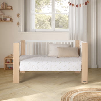 CUNA CONVERTIBLE DE 140 X 70 CONVERBABY BLANCO/CERA NATURAL - 2