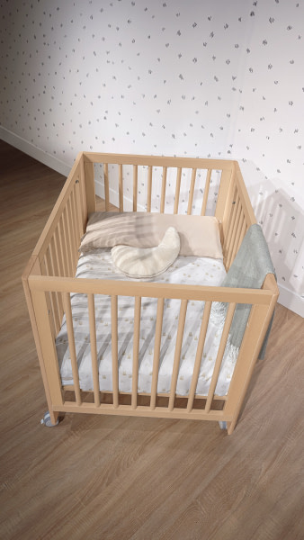 CUNA CONVERTIBLE DE 140 X 70 CONVERBABY CERA NATURAL