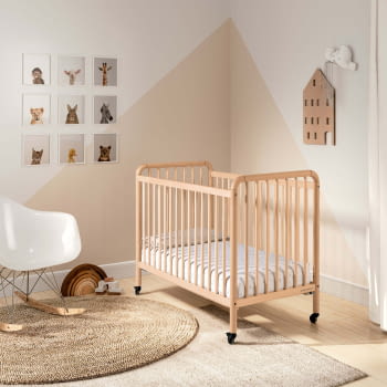 CUNA DE 120 X 60 MERI CERA NATURAL