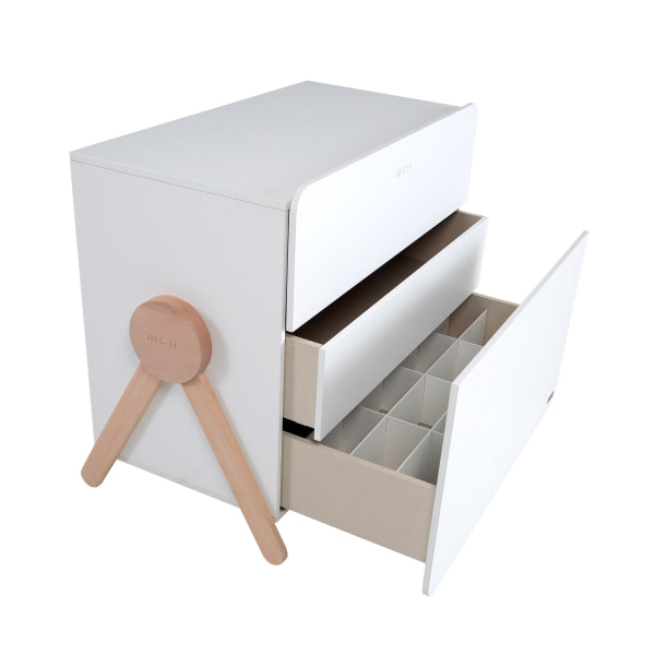 CÓMODA CO-1836 SWING BLANCO/CERA NATURAL - 3