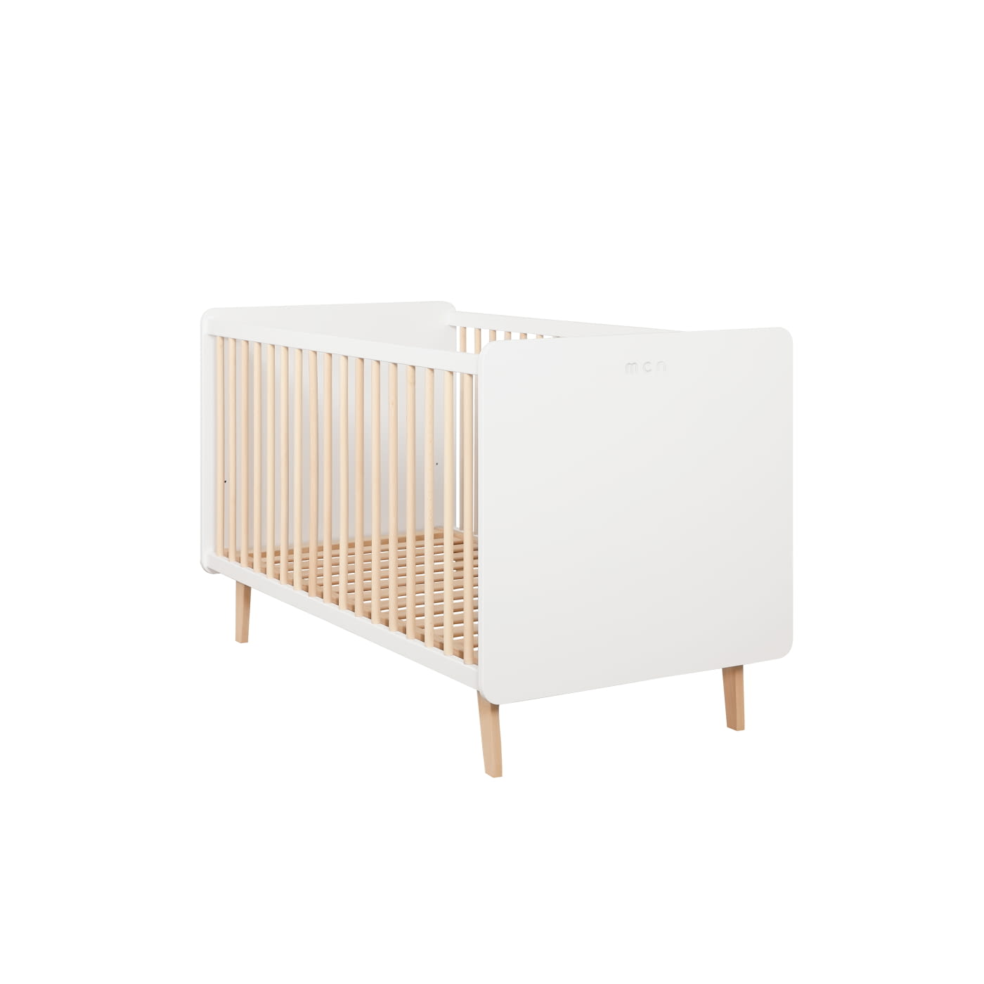 CUNA DE 140 X 70 BIG TREVI BLANCO/CERA NATURAL