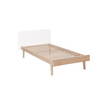 CUNA DE 140 X 70 BIG TREVI BLANCO/CERA NATURAL - 2