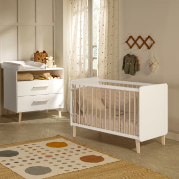 CÓMODA CO-1959 TREVI BLANCO/CERA NATURAL - 2