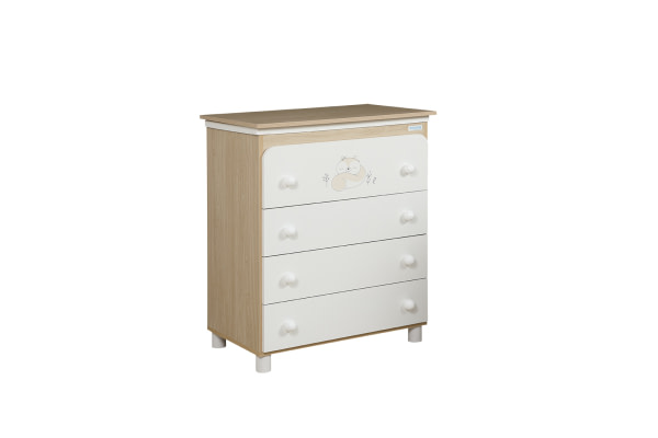 BAÑERA B-1940 HAPPY MADERA/BLANCO LUNARES BEIG - 3