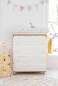 BAÑERA B-1940 MADERA/BLANCO RABBITS