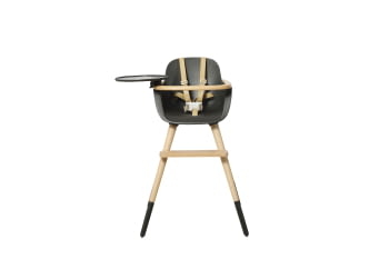 TRONA (INCLUYE BANDEJA Y CORREAS) OVO ORIGINAL TIMBER LUXE CERA NATURAL/GRIS ANTRACITA POLIPIEL BEIGE - 10