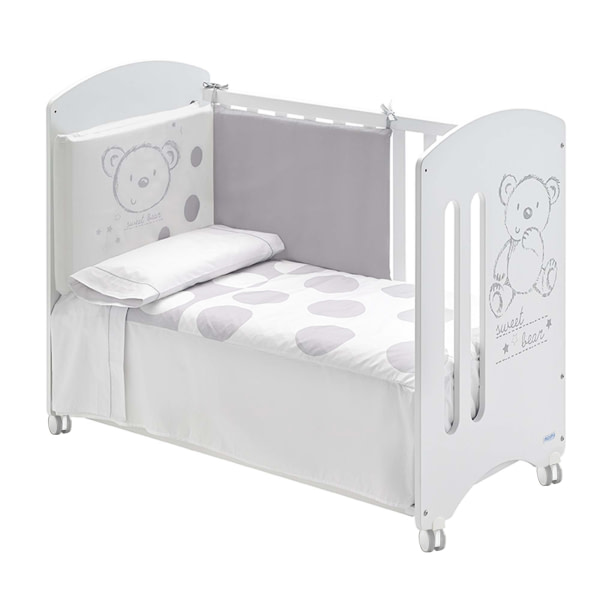 CUNA DE 120 X 60 SWEET BEAR BASIC BLANCO - 2